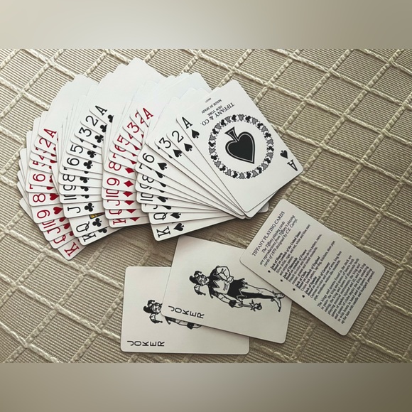 Tiffany & Co. deck playing cards argyle diamond pink Tiffany blue white black - Picture 4 of 12